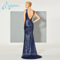 High Quality Backless Sequined Wholesale Led Lights Prom Dress